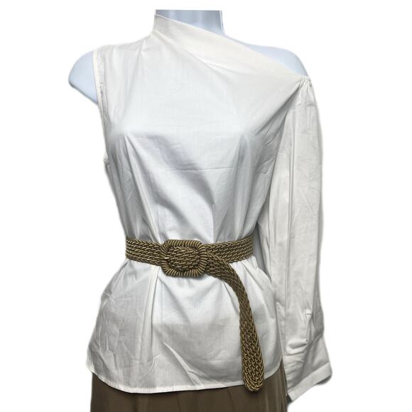 Commense Asymmetrical One Sleeve Off Shoulder Top/XS - Picture 1 of 7